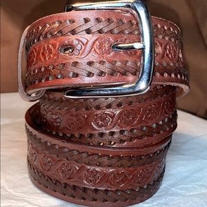 NWOT Handmade woven braided embellished belt